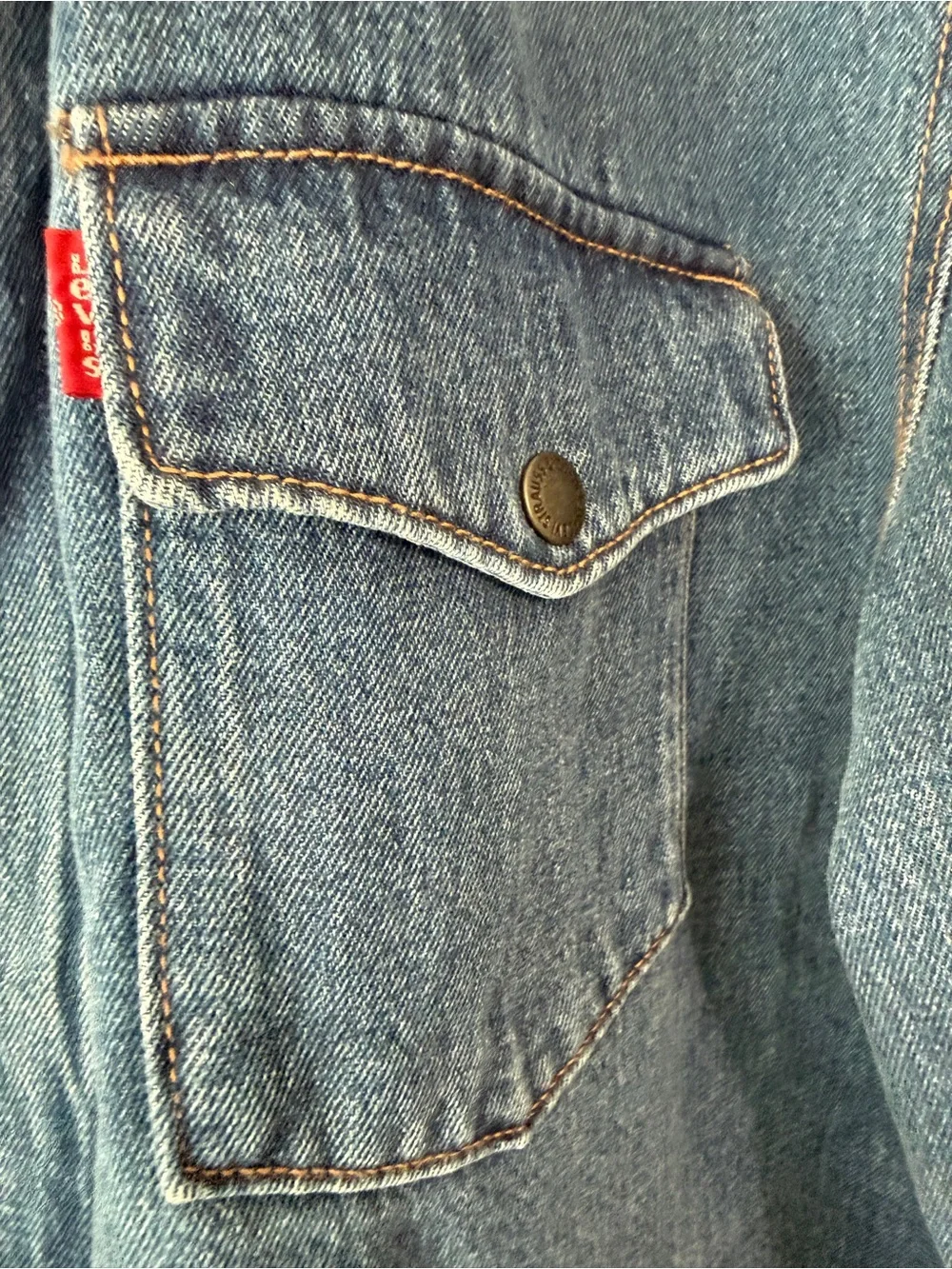 Levi's Men's Medium Blue Denim Shirt Jacket size XL